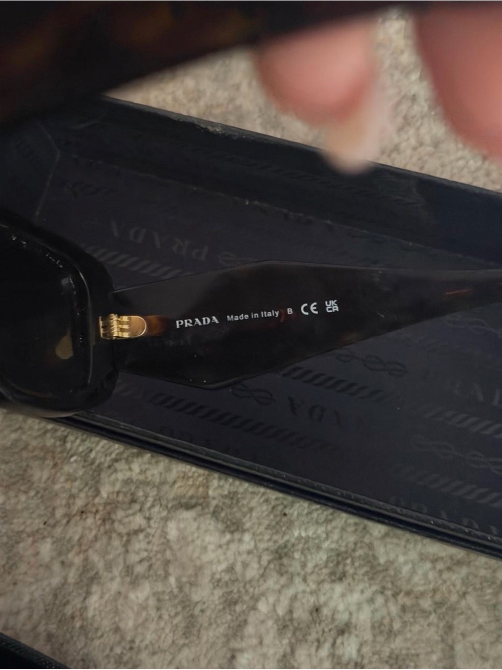 Authentic Prada Rectangular Sunglasses - Picture 3 of 5